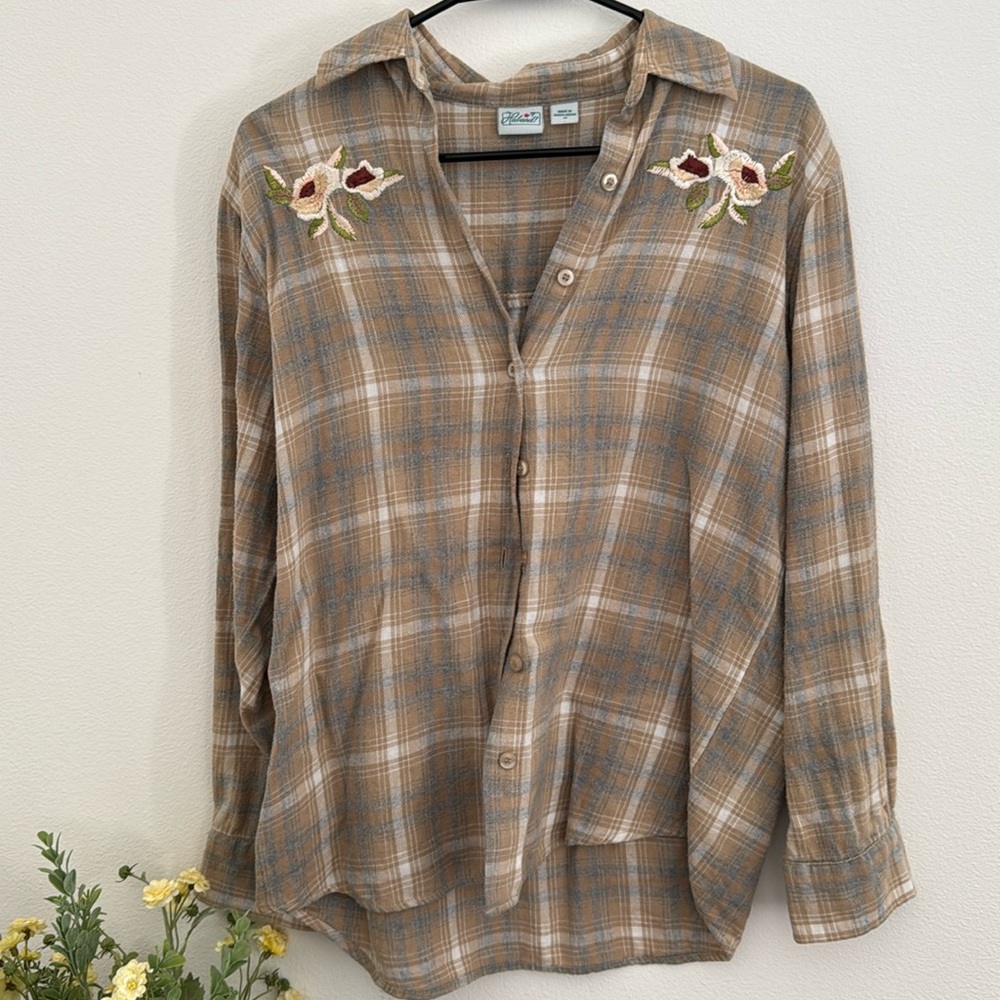 Haband plaid button up